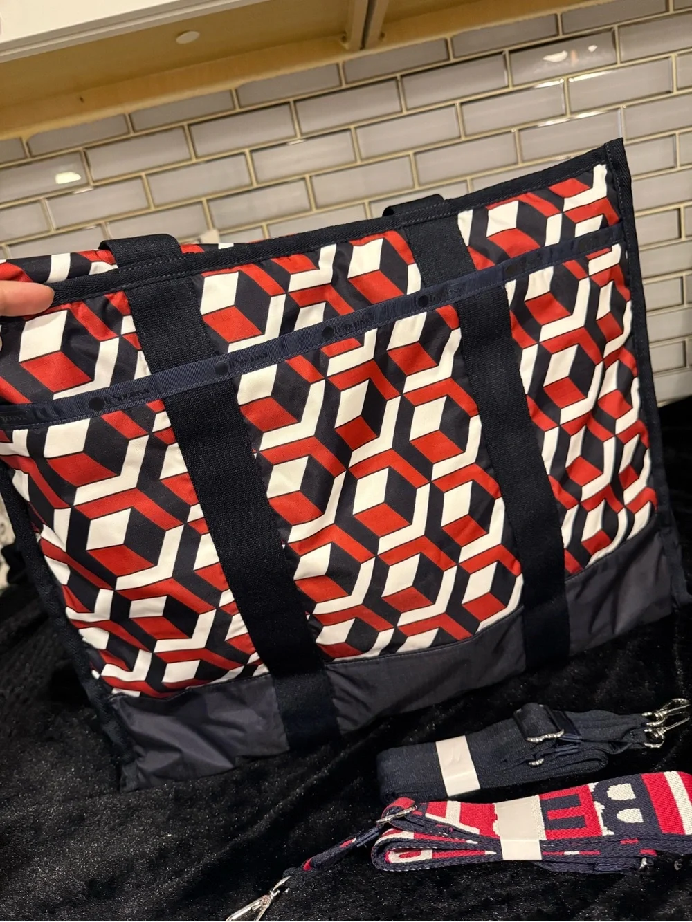 Le Sport Sac bold geometric